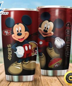 Mickey Mouse Disney San Francisco 49ers NFL Football Teams Big Logo 17 Gift For Fan Travel Tumbler