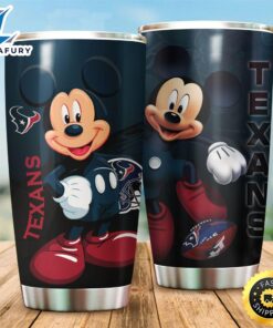 Mickey Mouse Houston Texans NFL Football Teams Big Logo 3 Gift For Fan Travel Tumbler