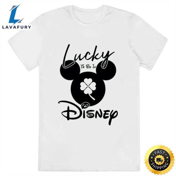 Mickey Mouse Kids Lucky To Be In Disney St Patricks Day T-shirts