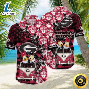 Mickey Mouse NCAA Georgia Bulldogs UGA Hawaiian Shirt