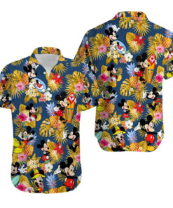 Mickey Mouse Surfing Hawaiian Shirt