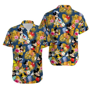 Mickey Mouse Surfing Hawaiian Shirt