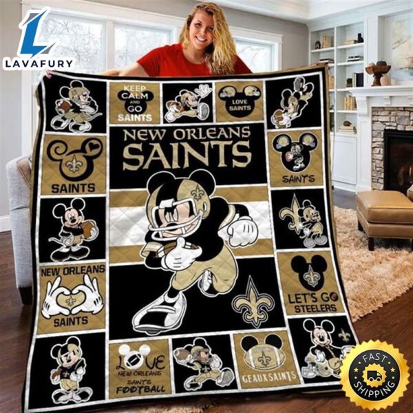 Mickey NFL Limited Edition NOLS Quilt Blanket
