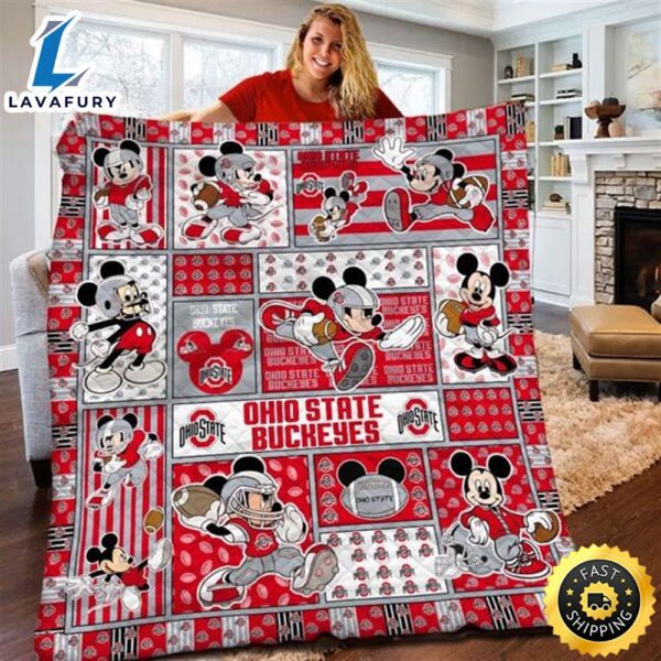 Mickey NFL Limited Edition OSBE Quilt Blanket