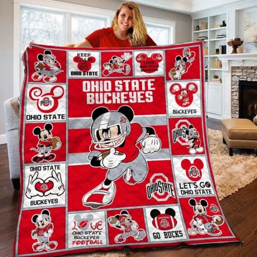 Mickey NFL Limited Edition OSBE Quilt Blankets