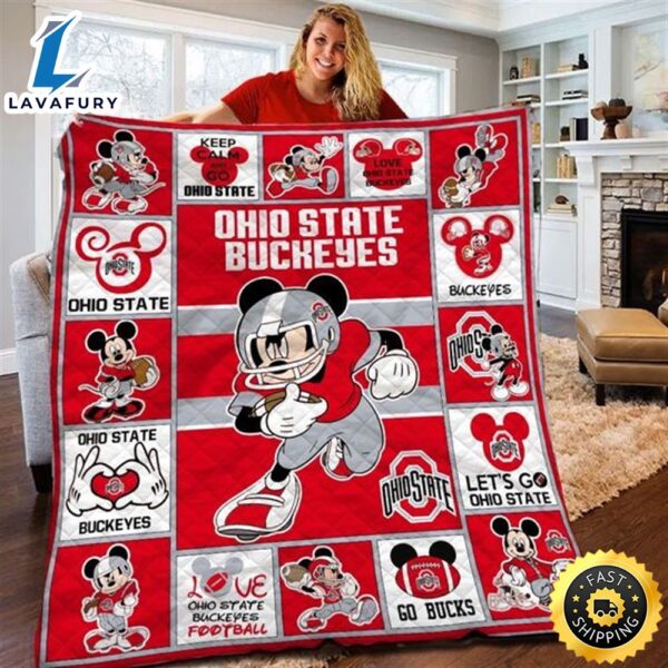 Mickey NFL Limited Edition OSBE Quilt Blankets