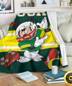 Mickey Plays Ducks Fleece Blanket For Football Fans 1