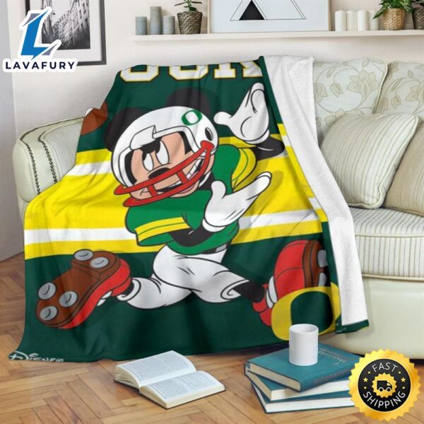 Mickey Plays Ducks Fleece Blanket For Football  Fans