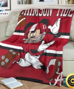 Mickey Plays With The Crimson Tide Premium Blanket Fans 2