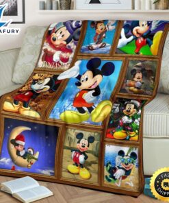 Mickey Plush Blanket Carton Blanket Bedding Decor Idea Fans 3