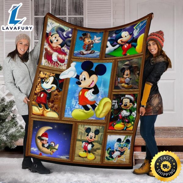 Mickey Plush Blanket Carton Blanket Bedding Decor Idea Fans
