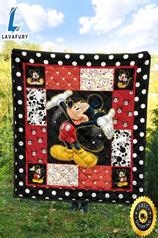 Mickey Quilt Blanket DN Cartoon  Fans