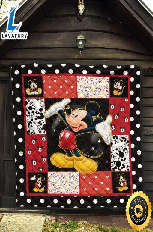 Mickey Quilt Blanket DN Cartoon  Fans