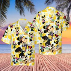 Mickey Snacks Hawaiian Shirt Disney…