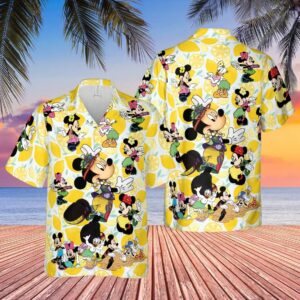 Mickey Snacks Hawaiian Shirt Disney…