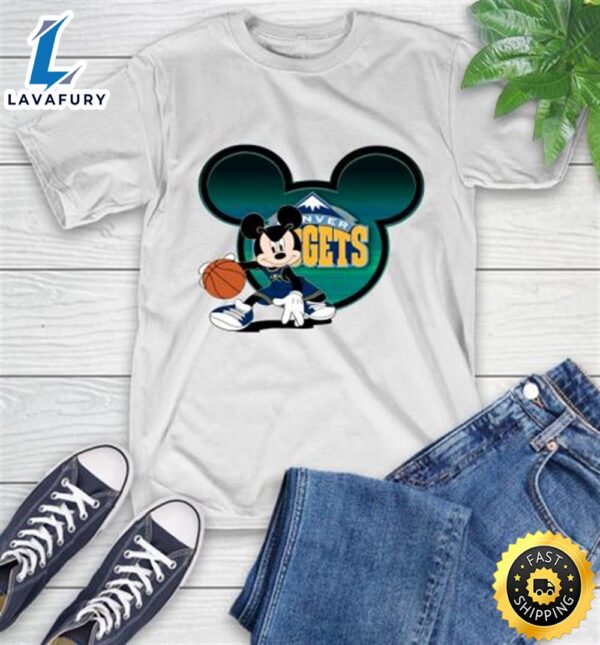 NBA Denver Nuggets Mickey Mouse Disney Basketball T-Shirt