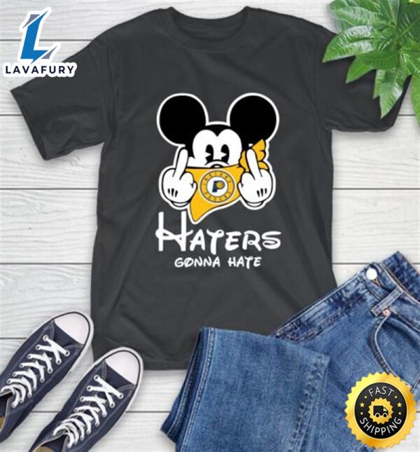 NBA Indiana Pacers Haters Gonna Hate Mickey Mouse Disney Basketball T Shirt