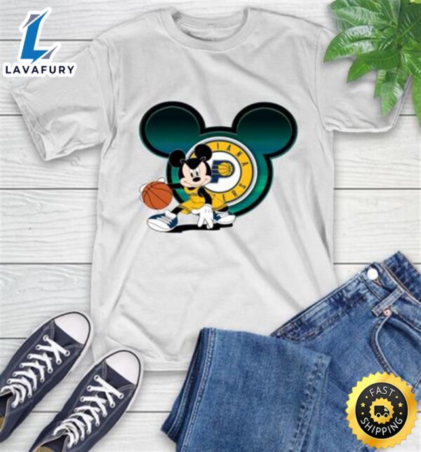 NBA Indiana Pacers Mickey Mouse Disney Basketball T-Shirt