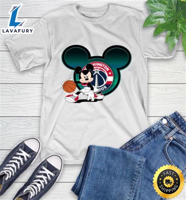 NBA Washington Wizards Mickey Mouse Disney Basketball T-Shirt