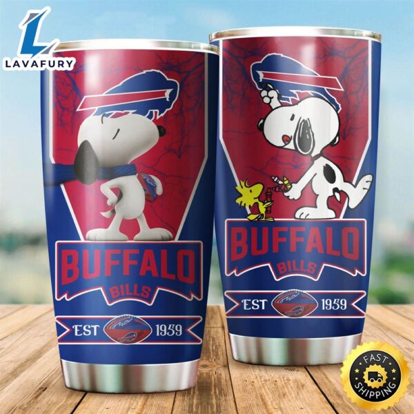 NFL Buffalo Bills Snoopy All Over Print 3D Tumbler