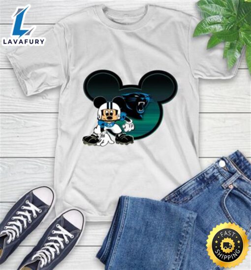 NFL Carolina Panthers Mickey Mouse Disney Football T Shirt