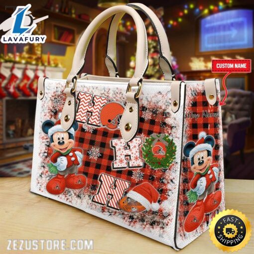 NFL Cleveland Browns Mickey Ho Ho Ho Hand Bag