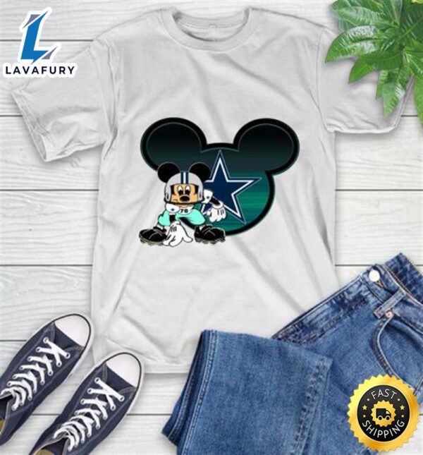 NFL Dallas Cowboys Mickey Mouse Disney Football T Shirt