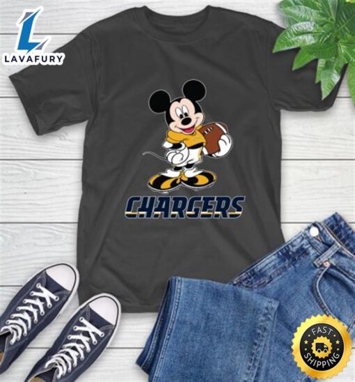 NFL Football Los Angeles Chargers Cheerful Mickey Mouse Shirt