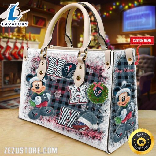 NFL Houston Texans Mickey Ho Ho Ho Hand Bag