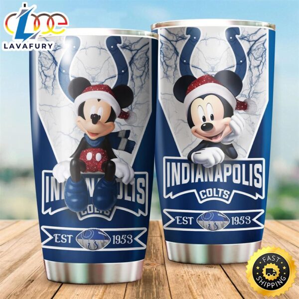 NFL Indianapolis Colts Mickey All Over Print 3D Tumbler