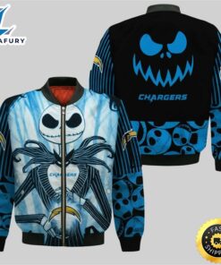 NFL Los Angeles Chargers Jack Skellington Bomber Jacket