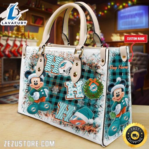 NFL Miami Dolphins Mickey Ho Ho Ho Hand Bag