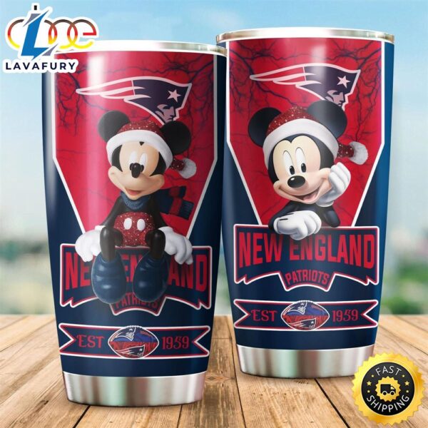 NFL New England Patriots Mickey All Over Print 3D Tumbler