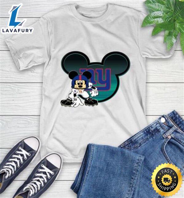 NFL New York Giants Mickey Mouse Disney Football T Shirt
