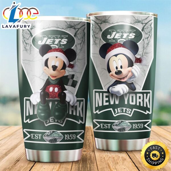 NFL New York Jets Mickey All Over Print 3D Tumbler