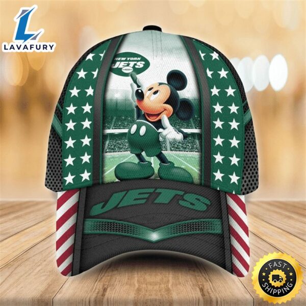 NFL New York Jets Mickey Mouse 3D Cap