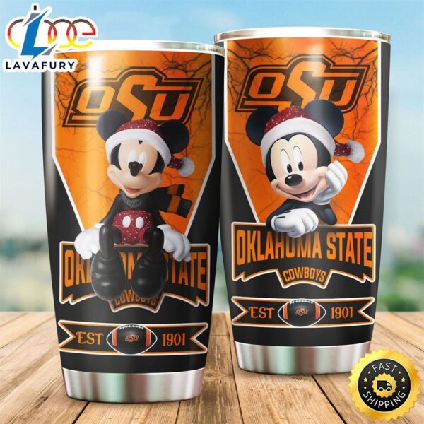 NFL Oklahoma State Cowboys Mickey All Over Print 3D Tumbler
