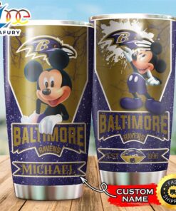 NFL Personalized Baltimore Ravens Mickey…