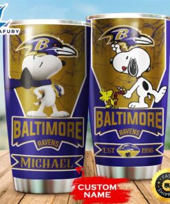 NFL Personalized Baltimore Ravens Snoopy…