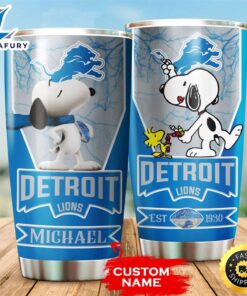 NFL Personalized Detroit Lions Snoopy…
