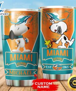 NFL Personalized Miami Dolphins Snoopy…