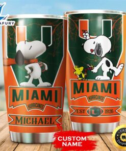 NFL Personalized Miami Hurricanes Snoopy…