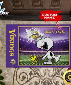 NFL Personalized Minnesota Snoopy Vikings…