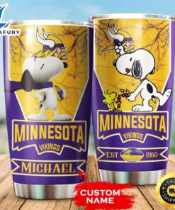 NFL Personalized Minnesota Vikings Snoopy…