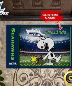 NFL Personalized Seattle Seahawks Snoopy…