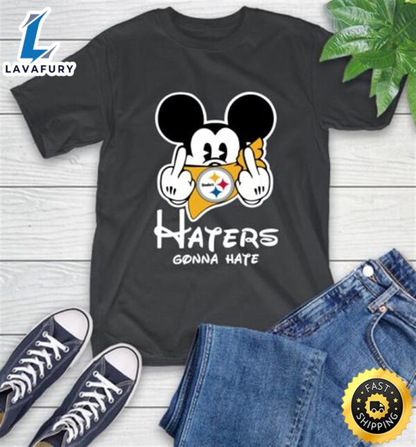 NFL Pittsburgh Steelers Haters Gonna Hate Mickey Mouse Disney Football T Shirt