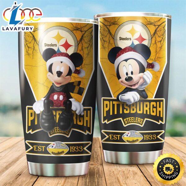 NFL Pittsburgh Steelers Mickey All Over Print 3D Tumbler