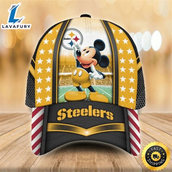 NFL Pittsburgh Steelers Mickey Mouse 3D Cap