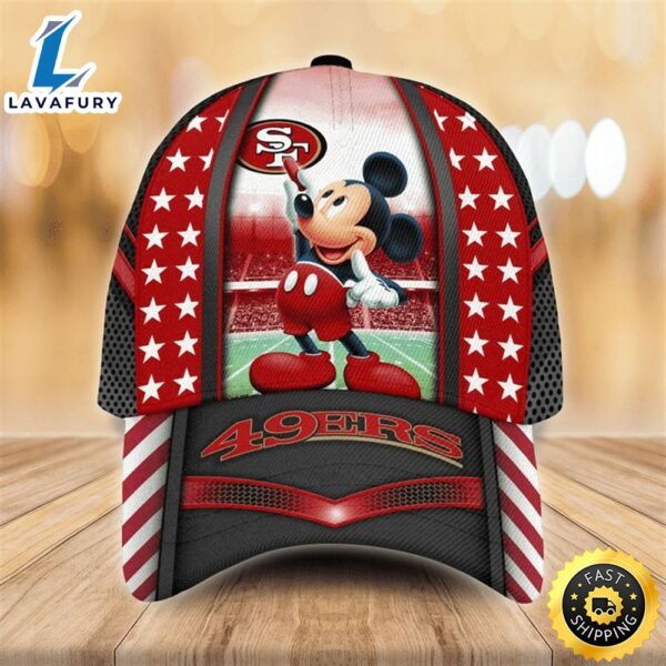NFL San Francisco 49ers Mickey Mouse 3D Cap