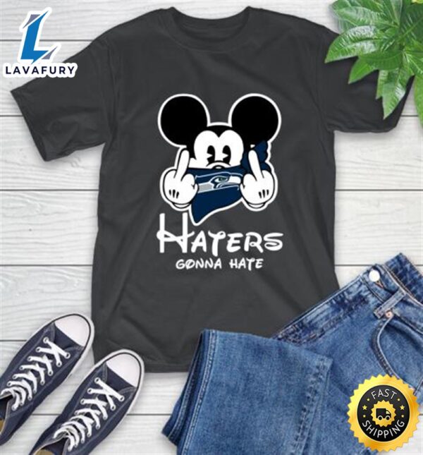 NFL Seattle Seahawks Haters Gonna Hate Mickey Mouse Disney Football T Shirt